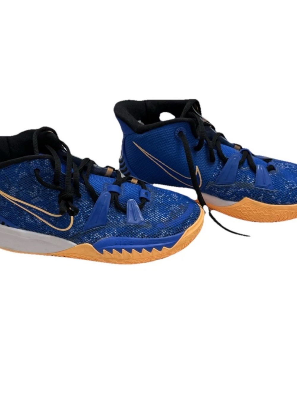 nike kyrie 7 Sisterhood Boys Unisex 4 Navy Blue And Orange Basketball Shoes